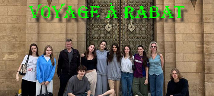 Nos élèves à Rabat lors de la Modélisation des Nations Unies